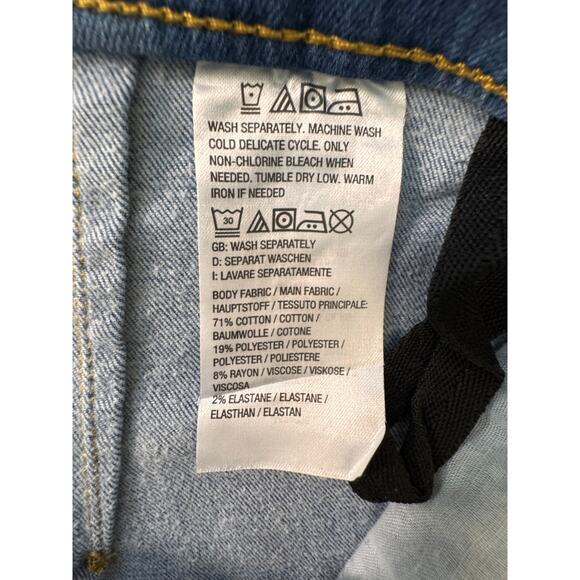 New d & co ADAPTIVE Women's Light Wash Cozy Touch Slim Straight Jeans Size 10 - Picture 4 of 6